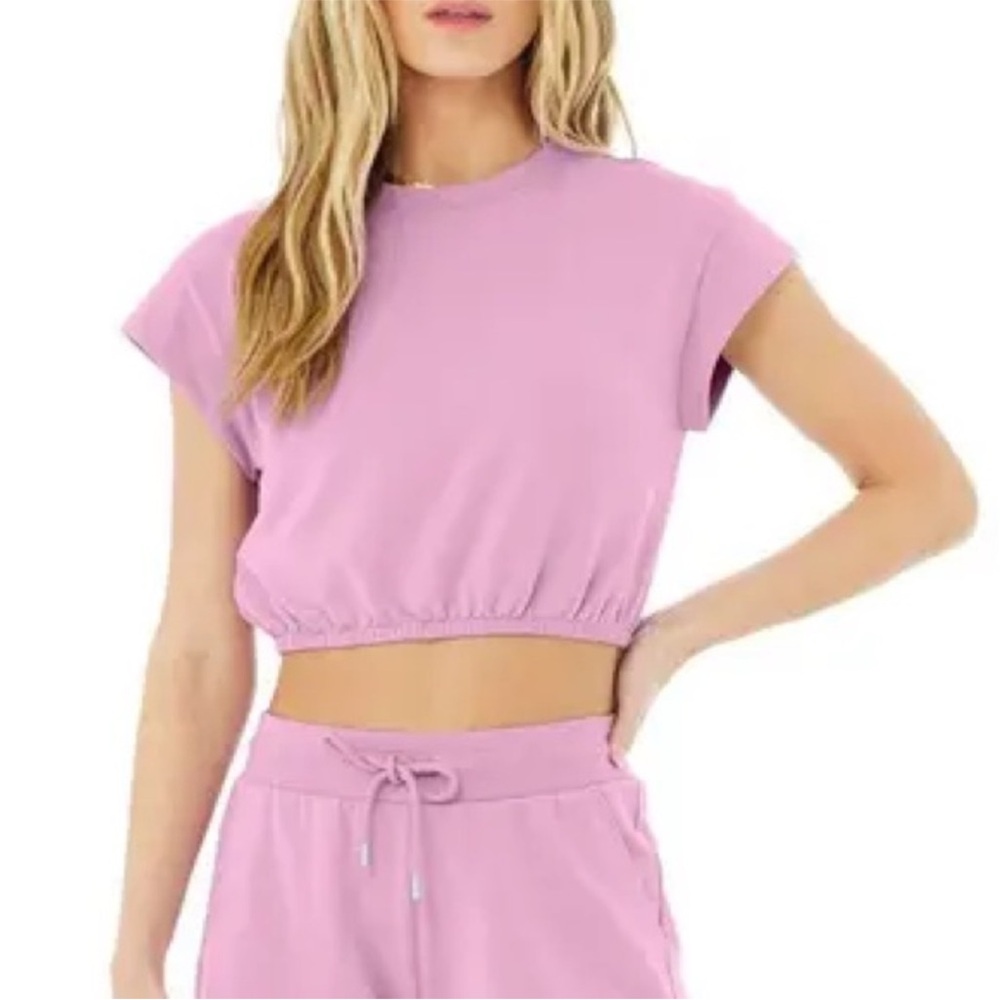 ALO Yoga Lavender Crop Top xs